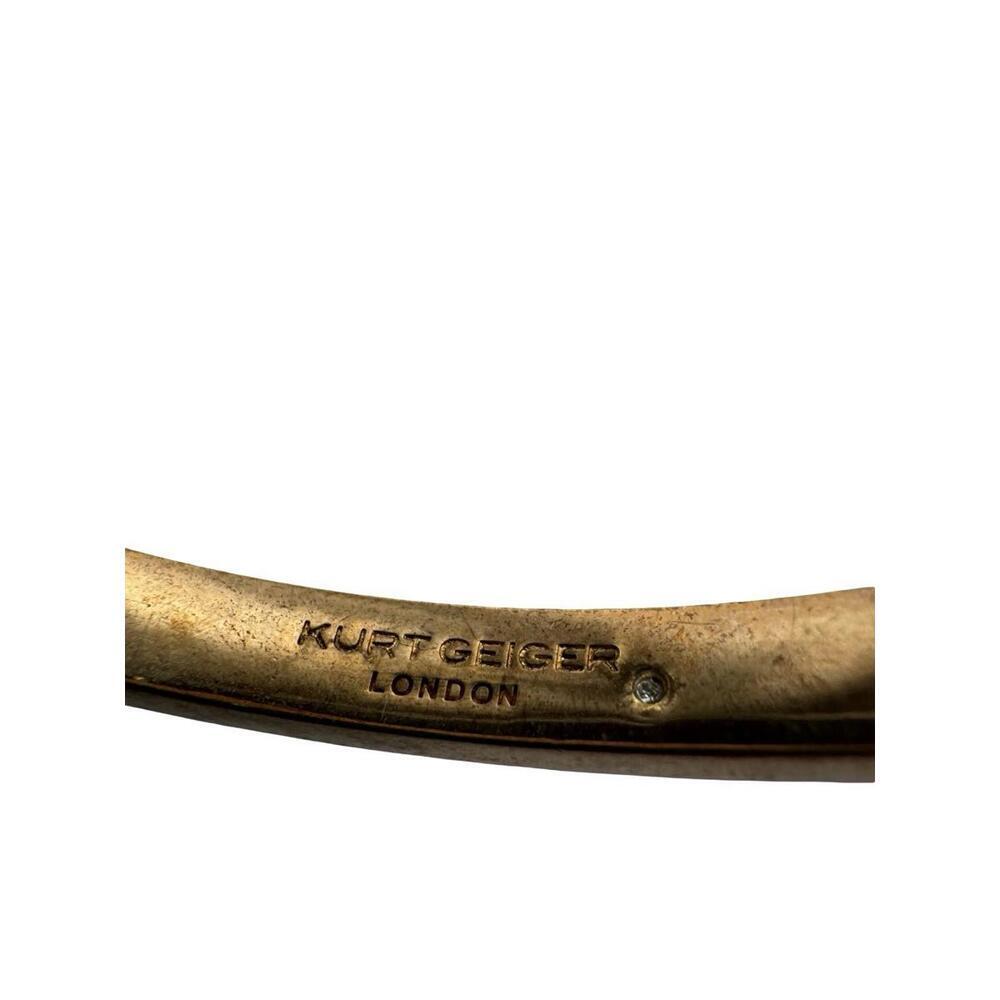 Kurt Geiger Enamel Bangle Bracelet Orange Gold Tone - Picture 4 of 7